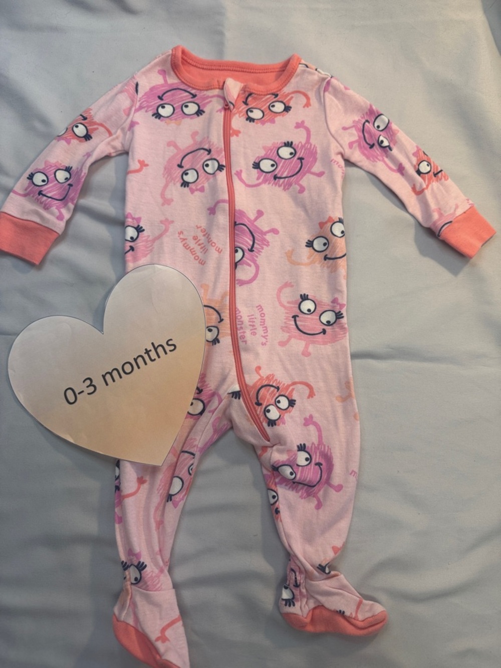 The Children's Place - Pink Footies with Playful Penguins